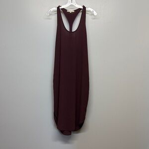 Monk & Lou Burgundy Racerback Midi Dress SIZE M